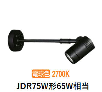 大光電機 屋外用スポットライト LZW93869LBM アームタイプ 2700K ﾀﾞｲｸﾛ65W相当 工事必要｜アート・ライティング