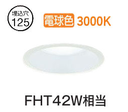 大光電機 屋内外兼用ベースダウンライト LZD9156YWB5 Φ125 FHT42W相当 3000K 工事必要