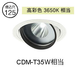 大光電機 生鮮食品用ユニバーサルダウンライト LZD93771PWW 電源別売 高彩色 Φ125 CDM-T35W相当 3650K 工事必要