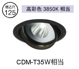 ※メーカー欠品中※ 大光電機 生鮮食品用ユニバーサルダウンライト LZD93771SBW 電源別売 高彩色 Φ125 CDM-T35W相当 3850K 工事必要