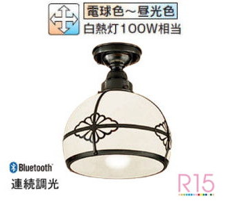オーデリック 和風小型最高限度 Bluetooth 調光・調色 OL291334BR 工事止むを得ず