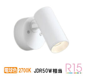 オーデリック 直付用スポットライト 屋内用 OS256629R 工事必要