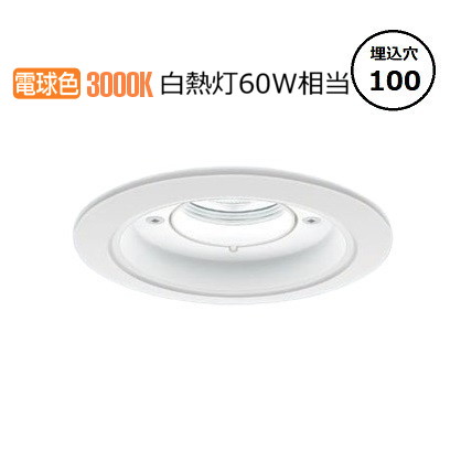 パナソニック 軒下用ダウンライト XNW0630WLLE9 (NDW27303W+NNK06015NLE9) 白熱灯60W相当 Φ100 3000K 工事必要