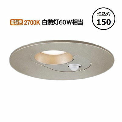 パナソニック 軒下用ダウンライト ６０形相当 電球色 FreePaお出迎え LRDC1202LLE1 工事必要