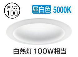 パナソニック 落ち込むともし火 XNN1031PNLE9 (NLN22420+NNK10001NLE9) 鳴りわたる 昼白いこと φ100 FDL27形好いかげんに 工事止むを得ず