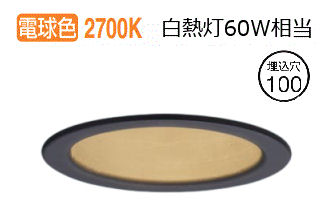 パナソニック ダウンライト XAD1129LCE1(LGD9108+LLD2020LCE1) 工事必要