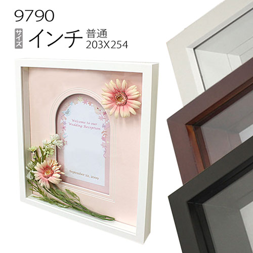 デッサン額縁:9790 インチ（254×203mm） （アクリル仕様・木製・水彩画用フレーム）