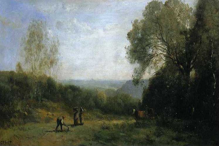 楽天市場】油絵 カミーユ・コロー_ヴィル・ダヴレー MA1285 : 絵画制作