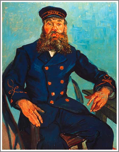 手描き 油絵 複製画 フィンセント・ファン・ゴッホ「イスに座るジョセフ・ルーラン 」 F6(41.0×31.8cm)サイズ 額付き 送料無料|絵画販売のアート名画館