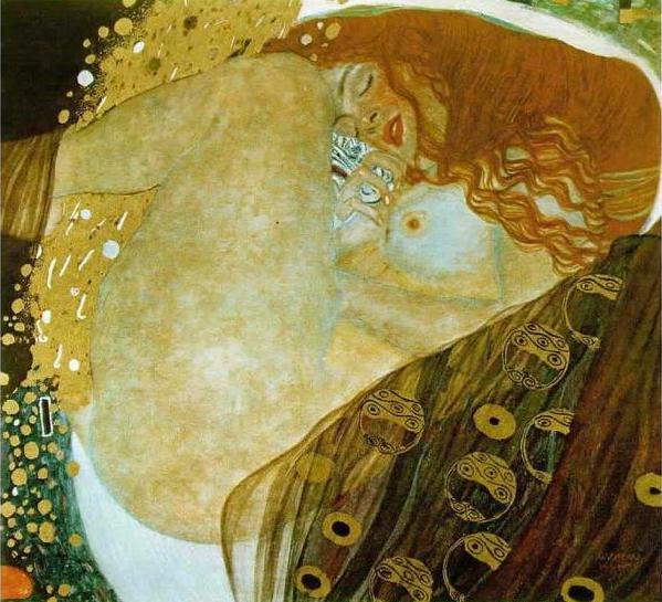 油絵　クリムト　複製画　The Maiden The Maiden by Gustav Klimt (hand-painted reproduction