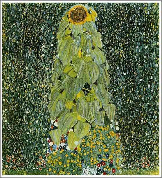 楽天市場】ひまわりの咲く農家の庭 グスタフ・クリムト作品 F8サイズ