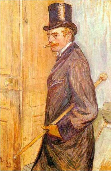 手描き 油絵 複製画　ロートレック「ルイ・パスカル」 額付き 送料無料｜絵画販売のアート名画館