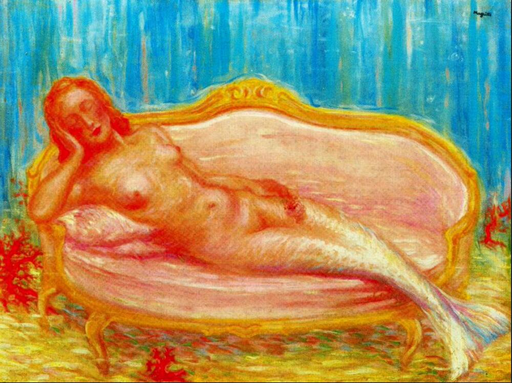 手描き 油絵 複製画　 マグリット【The forbidden world】額付き 送料無料｜絵画販売のアート名画館