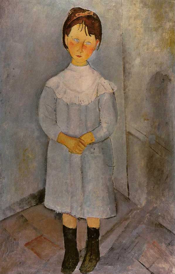 楽天市場】手描き 油絵 複製画アメデオ・モディリアーニ「おさげ髪の