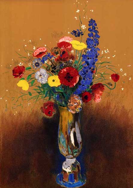 オディロン・ルドンのターコイズ色の花瓶に生けられた花(複製画) il_1080xN.4457571193_b2ss.jpg