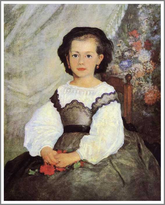 楽天市場】手描き 油絵 複製画 模写 ルノアール（ルノワール