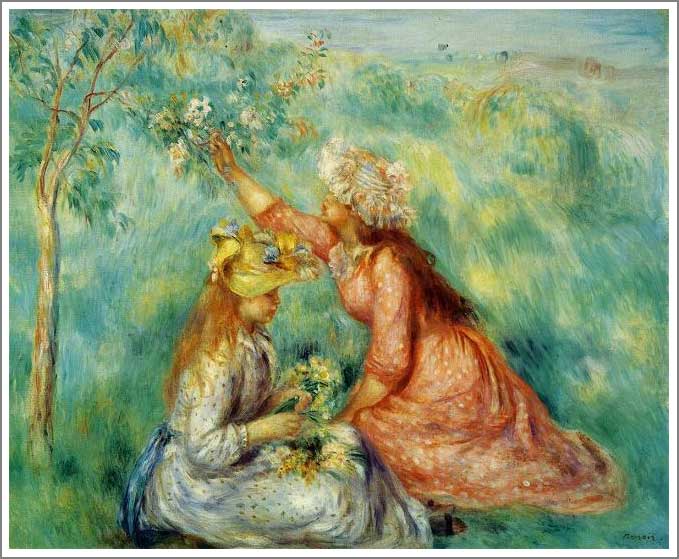 楽天市場】手描き 油絵 模写 複製画 ルノアール（ルノワール）「若い浴