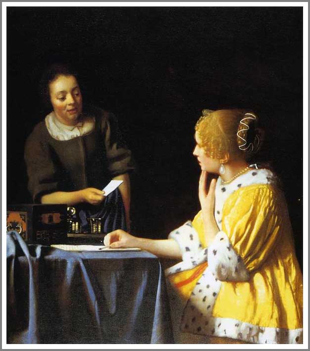 楽天市場】絵画 世界の名画 手紙を書く女 ヨハネス・フェル