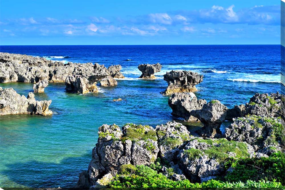 風景写真パネル 沖永良部島 ウジジ浜 05 側面画像あり 大自然 爽快感 解放感 癒やし アートパネル グラフィックアート インテリア プレゼント ギフト 贈答品 お祝い 結婚 新築 引っ越し 誕生日 記念日 okrb-03-m30skm