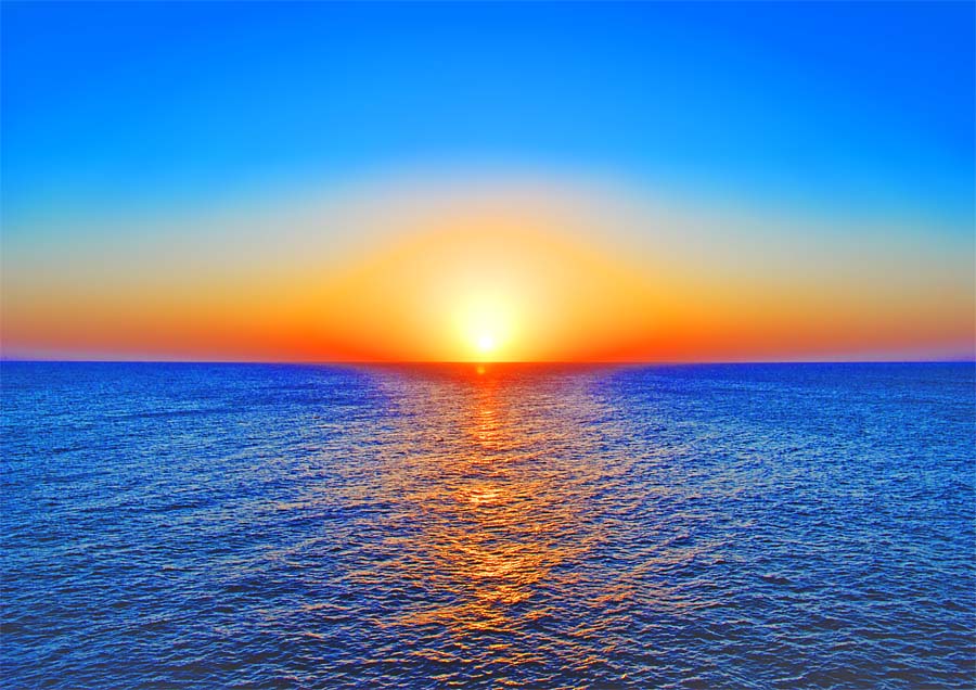 楽天市場】風景写真ポスター 沖縄 北大東島の海 青い空と青い海