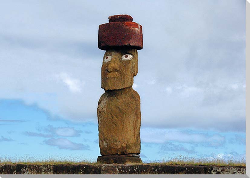 楽天市場】風景写真ポスター 世界遺産 イースター島 アフ・コテリクの