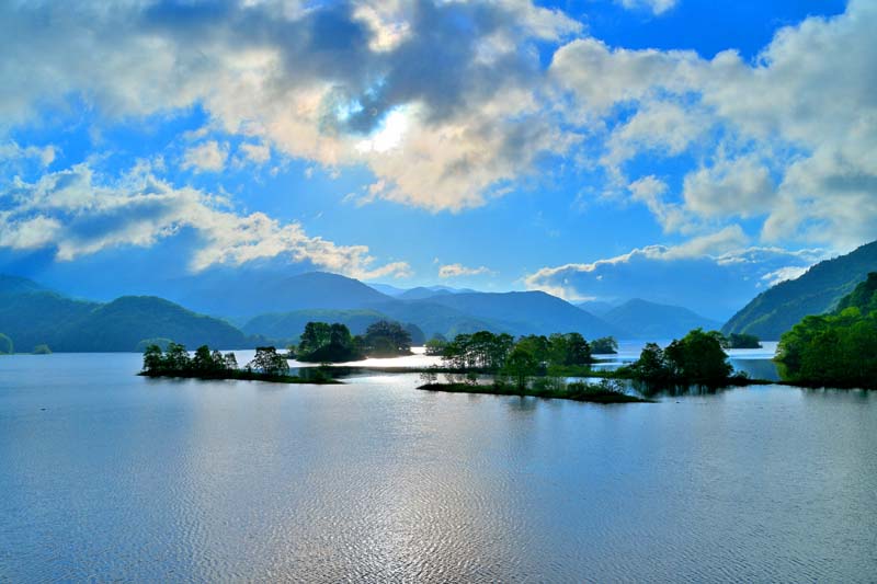 風景写真パネル 福島 裏磐梯 新緑の秋元湖 側面画像あり アートパネル グラフィックアート ウォールデコ インテリア 写真 パネル 癒やし おしゃれ モダン プレゼント ギフト お祝い 結婚祝い 新築祝い 引っ越し祝い 誕生日祝い 記念日 旅の思い出 FUK-378-M50skm画像