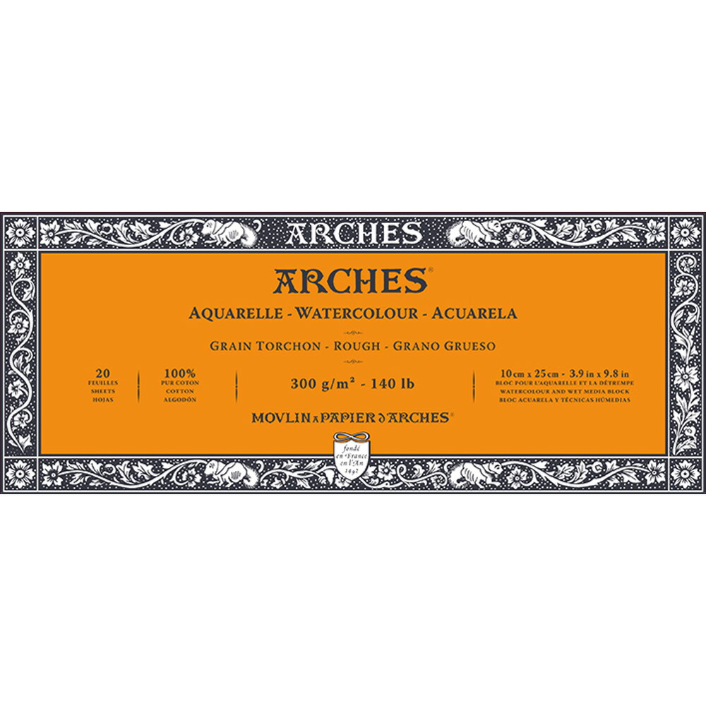 楽天市場】【公式】 水彩紙 ブロック 荒目 300g/m2 230x310mm 1795085