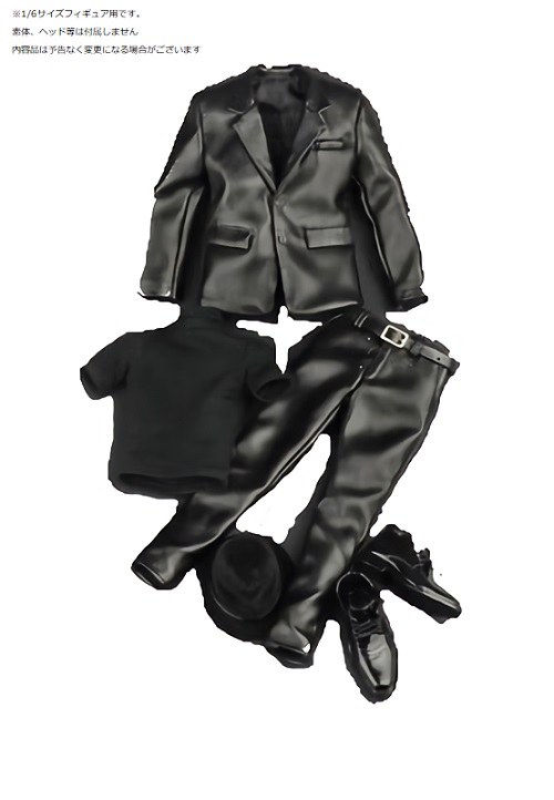 楽天市場 Zy Toys 1 6フィギュア用衣装 男性用 ブラックレザー服セット Zy 5007 Artcreator Bm ドール衣装と素体