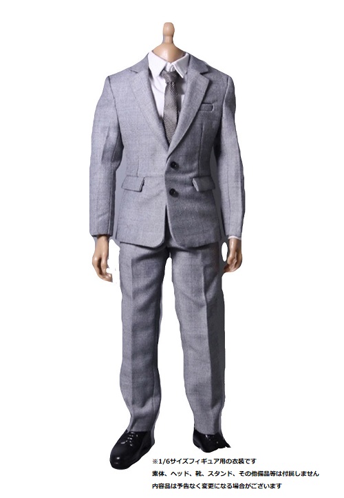 楽天市場 Zy Toys 1 6フィギュア用衣装 男性用 グレー色スーツセット Zy 5038 Artcreator Bm ドール衣装と素体