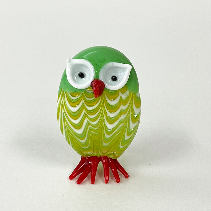 ヴェネチアングラス ベネチアンガラス　 ムラーノ　置物　 フクロウ　梟　鳥 ベネチアングラス ムラーノ murano フクロウ 梟 鳥 ガラス置物 硝子