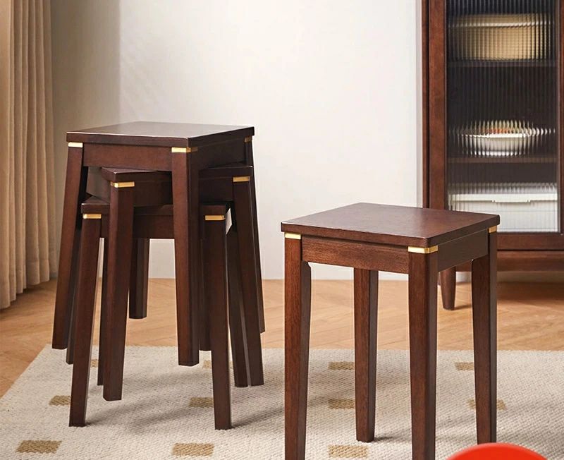 【天然木使用】スツール 木製 おしゃれ スタッキング 椅子 イス チェア 丸椅子 方椅子 完成品 ナチュラル ウッドチェア 耐荷重 頑丈 玄関 椅子 子供用 ダイニング キッチン リビング 省スペース [送料無料]