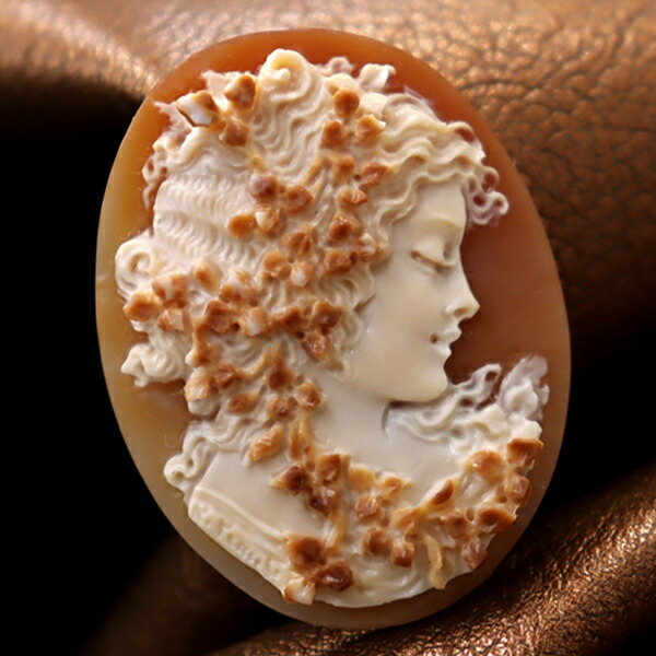 少女の彫刻ブローチ 作家作 cameo-acc97top.jpg