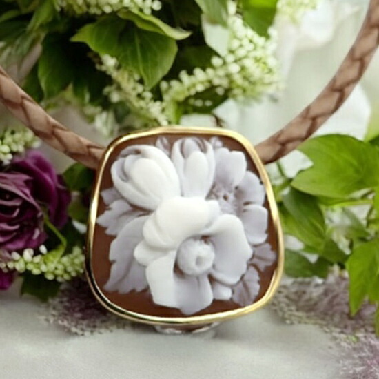 楽天市場】ファッション誌掲載のカメオ ブローチ ネックレス シェル