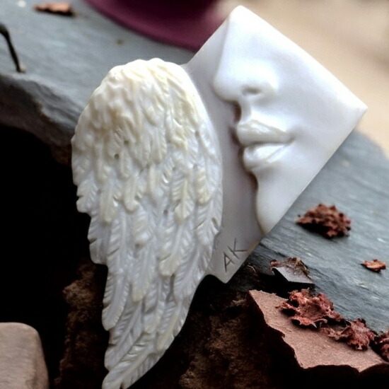 楽天市場】ブローチ K18(18金) K14(14金) ホワイトゴールド WG シェル