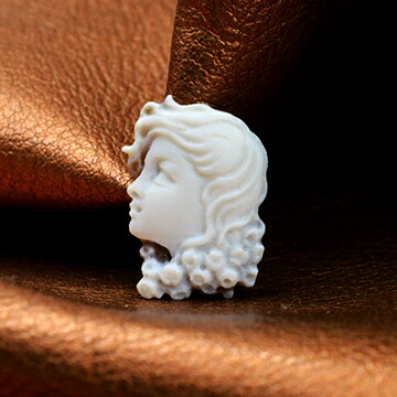 楽天市場】ランプ製品 イタリア製カメオ シェルカメオ 立体的なお花の