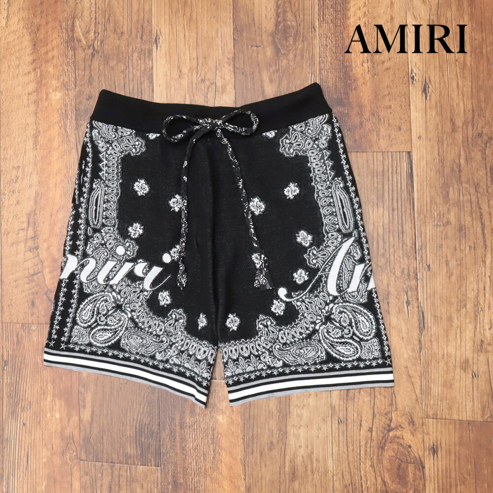 AMIRI アミリ BANDANA バンダナ ブリーチショートパンツ メンズ S 並行輸入品] AMIRI アミリ BANDANA BLEACH SHORT PANTS バンダナ