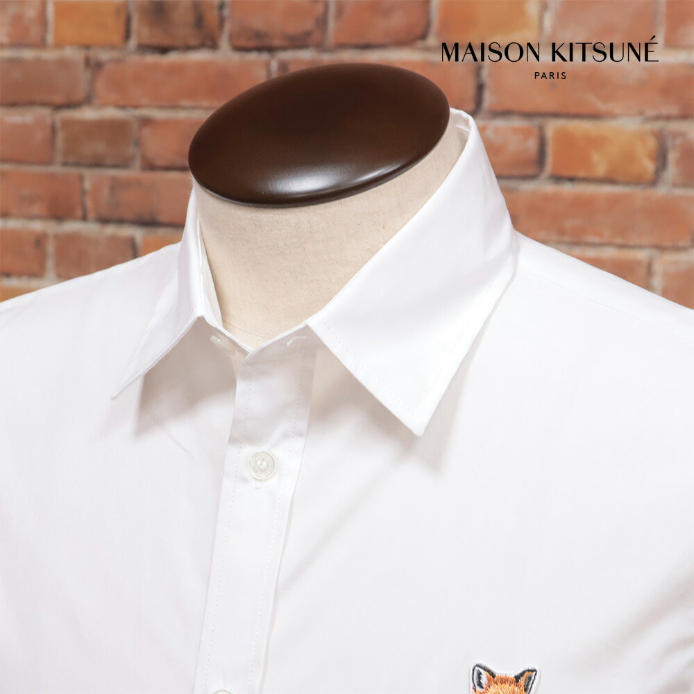 楽天市場】メゾンキツネ シャツ 長袖 メンズ グレイ フォックス