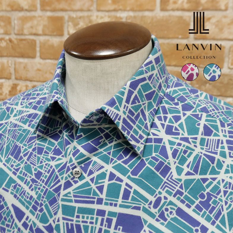 楽天市場】【アウトレット68%OFF】 LANVIN COLLECTION 日本製ネル シャツ 起毛 あたたか PARIS MAP プリント 遊び心  個性 ハイクラス 長袖 モード ストリート メンズ ランバン【hb132-29700TAF】 : アートフィッシュ楽天市場店