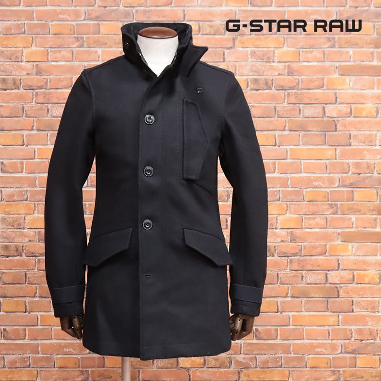 【取寄用品】G-STAR RAW メンズ コート　ブラック ジャケット・アウター
