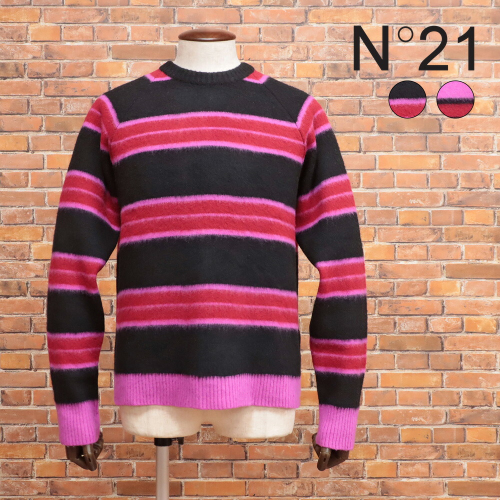 N°21★ヌメロヴェントゥーノ★ロゴデザインコットンニット 楽天市場】ヌメロ ヴェントゥーノ N°21 クルーネックニット