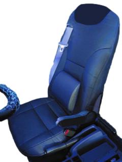 JB トラック 汎用 シートカバー 運転席用 ベルト用 穴有り ストレッチ シンセティック レザー 合成皮革 ブラック 腰クッション 肘掛カバー付 SC-472