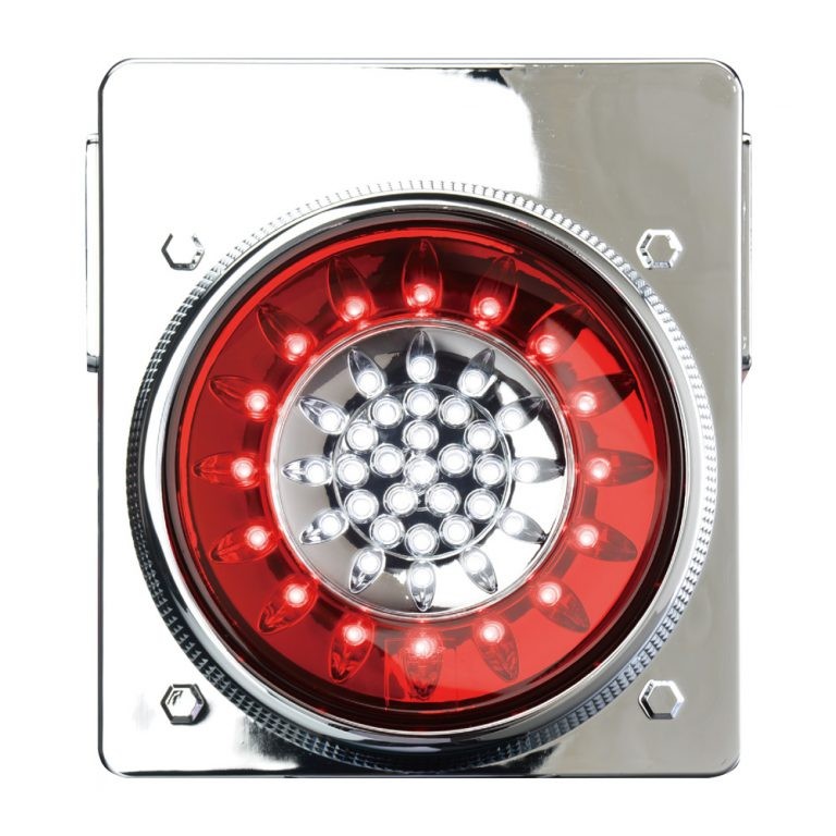 花魁JAPAN　フル46LED テールランプ レッド/クリア ブレーキ&スモール バックランプタイプ 1ユニット OBRC-02｜アートフレンド店