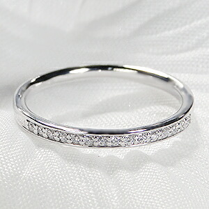 Pt900 【0.1ct】ダイヤモンド エタニティリング 人気　華奢　ファッション ジュエリー アクセサリー 上品 ダイヤモンド リング pt900 ダイア ４月 誕生石 送料無料 品質保証書 プレゼント ギフト ダイヤ リング ハード 刻印無料