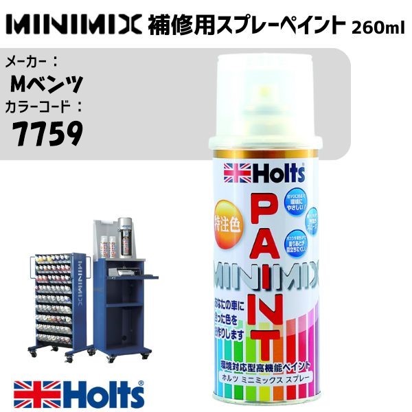 Mベンツ 7759 GRAPHITE MINIMIX スプレー 260ml 調合塗料 車 塗装 補修 holts ホルツ