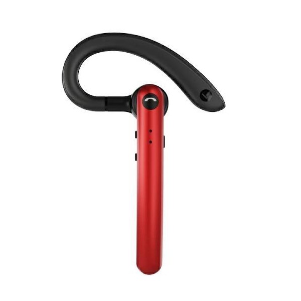 【楽天市場】Bluetoothマイクミュート付きイヤホン ver.5.0 レッド ワイヤレス ハンズフリー ノイズキャンセリング 耳掛け