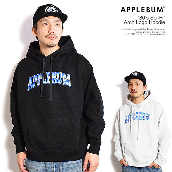 APPLEBUM アップルバム “80’s Sci-Fi” Arch Logo Hoodie メンズ パーカー プルオーバー スウェット ヘビーウェイト 17オンス 送料無料 ストリート