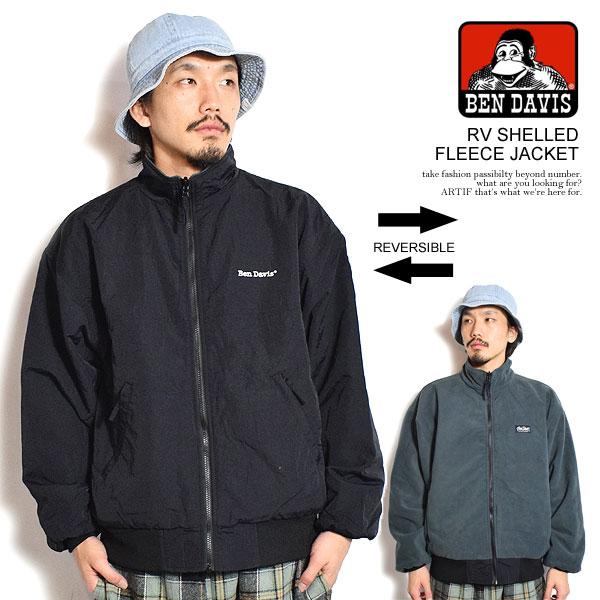 【楽天市場】30%OFF SALE セール BEN DAVIS ベンデイビス RV SHELLED FLEECE JACKET メンズ ...