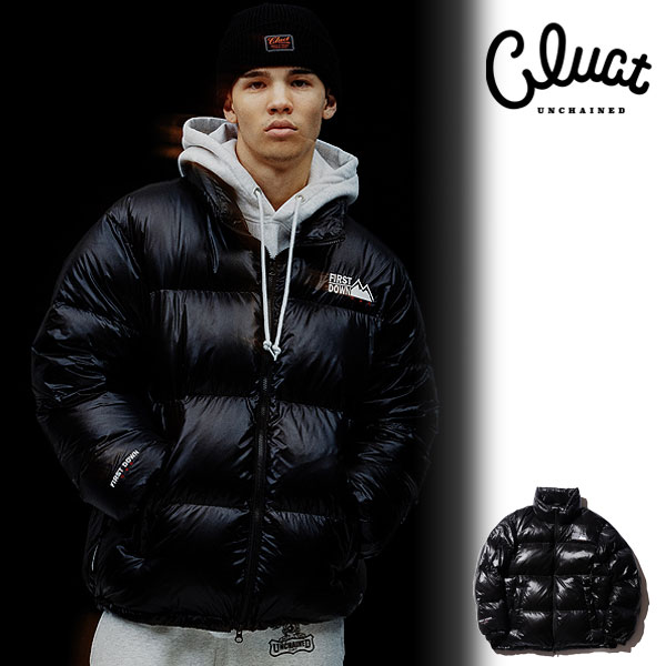Thug Club ダウンジャケット　レザー　白 大人気 ☆THUG CLUB☆ LEATHER PUFFER JACKET (Thug Club/ダウン