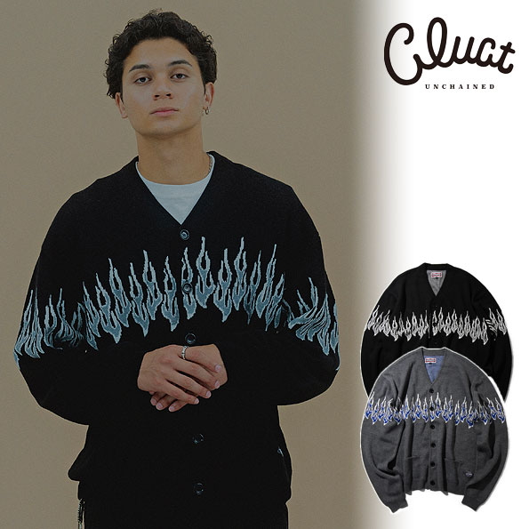 CLUCT カーディガン　L ネイビー CLUCT カーディガン L ネイビー