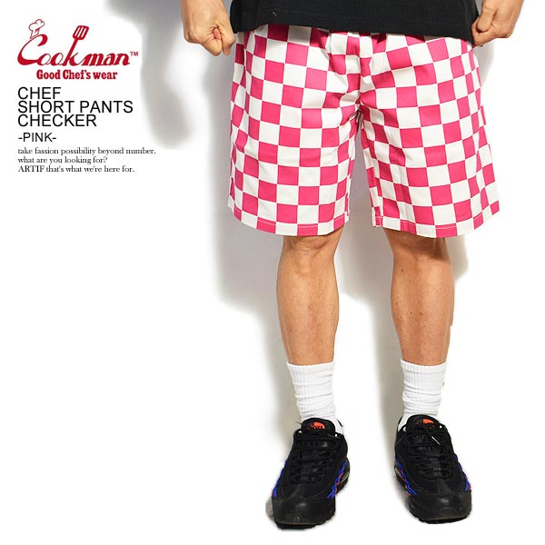 楽天市場 Cookman クックマン Chef Short Pants Checker Pink メンズ ショートパンツ ショーツ ハーフパンツ パンツ シェフパンツ イージーパンツ ストリート おしゃれ かっこいい カジュアル ファッション Cookman ａｒｔｉｆ